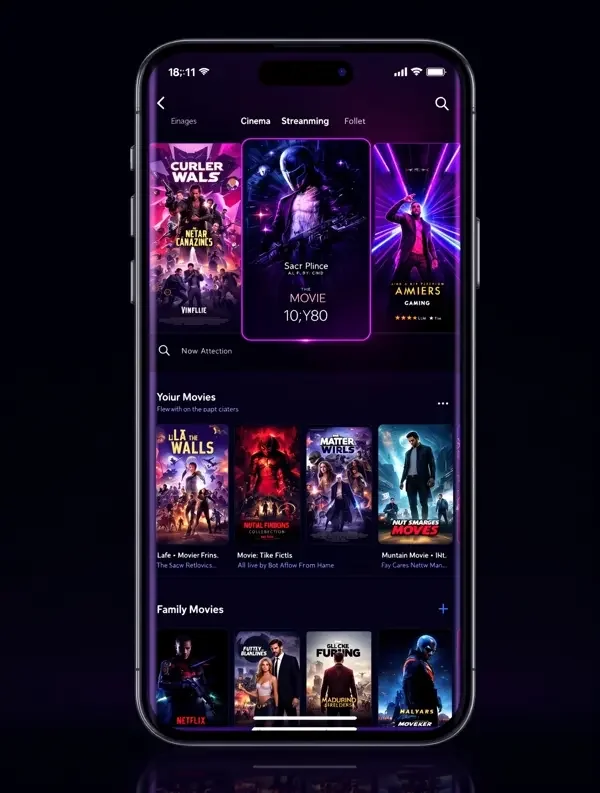 西瓜电影 APP 界面预览